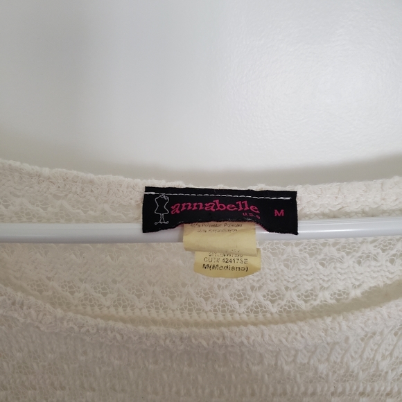 Cream Crochet Sweater - Picture 5 of 6